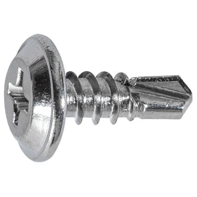 Auveco Item 24178 Phillips Washer Hd T.S. W/ Tek Point #8 X 1/2 - Chrome. Quantity 100
