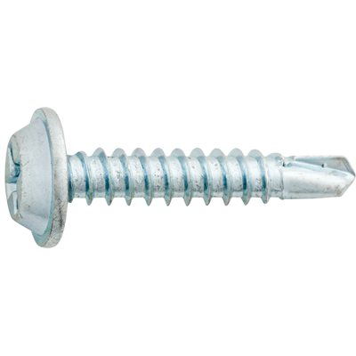Auveco Item 24486 #8 X 7/8 Phillips Rd Washer Head Teks T.S. - Zinc. Quantity 100
