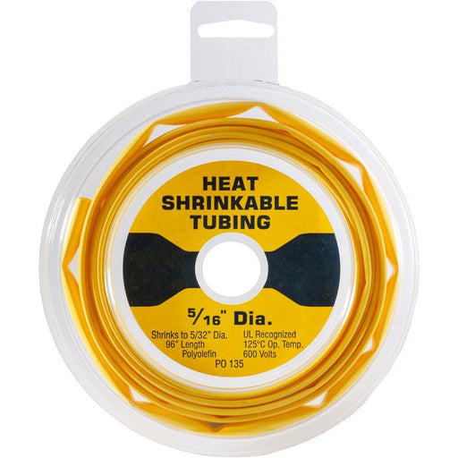 Auveco 25018 Thin-Wall Heat Shrink Tubing 5/16 12-10 Gauge, Yellow Qty 8 Feet 