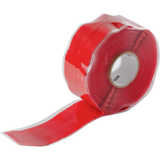 Auveco 25023 Self-Fusing Silicone Water-Proof Auto Electrical Tape, Red Qty 1