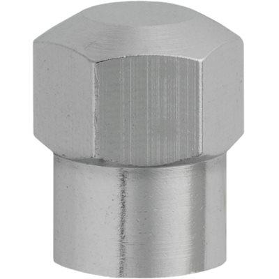 Auveco 25131 Chrome Plated Metal Valve Stem Cap With O-Ring Seal Qty 50 