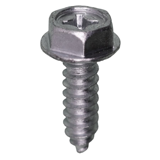 Auveco 25295 Phillips Hex Washer Head License Plate Screw. M6-1.81 x 20mm. Qty 50.