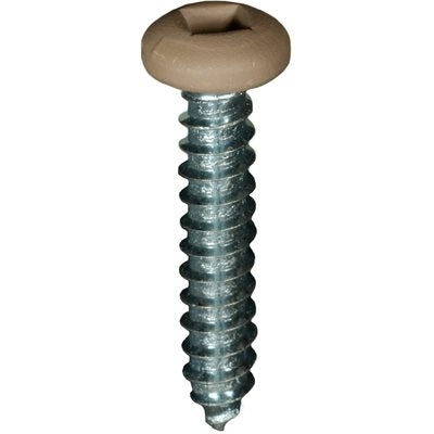 Auveco 25368 8 x 3/4" Tan Painted Square Drive Pan Head Tapping Screw. Qty 100.