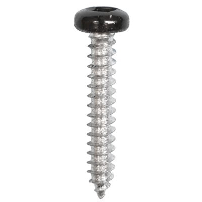 Auveco 25361 6 x 1" Black Painted Square Drive Pan Head Tapping Screw. Qty 100.