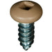 Auveco 25380 10 x 1/2" Tan Painted Square Drive Pan Head Tapping Screw. Qty 100.
