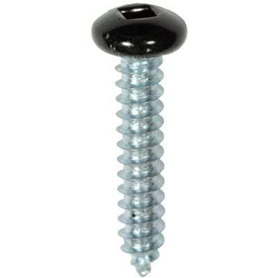 Auveco 25385 10 x 1" Black Painted Square Drive Pan Head Tapping Screw. Qty 100.