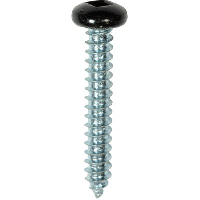 Auveco 25388 10 x 1-1/4" Black Painted Square Drive Pan Head Tapping Screw. Qty 100.