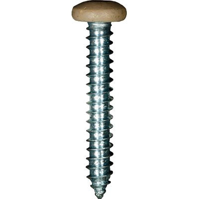 Auveco 25389 10 x 1-1/4" Tan Painted Square Drive Pan Head Tapping Screw. Qty 100.