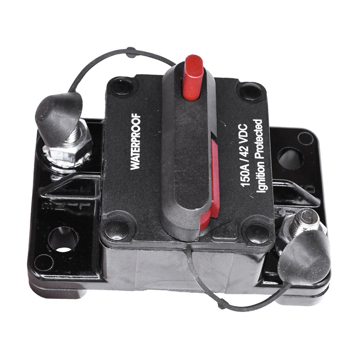 Auveco # 25534 RV-Marine Waterproof Circuit Breaker 150A 42VDC. Qty 1.