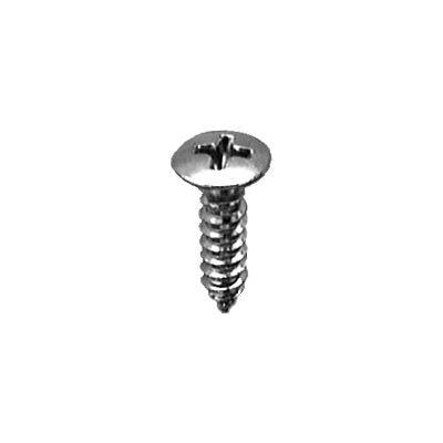 Auveco No 2709 8 X 5/8 Phillips Oval Head Tapping Screw Chrome, Quantity 100