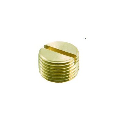 Auveco No 289 Brass Slotted Plug 1/8 Pipe Thread, Quantity 5