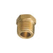 Auveco No 297 Brass Hex Head Plug 3/8 Pipe Thread, Quantity 5