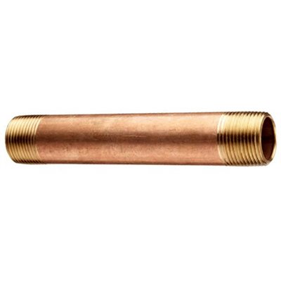 Auveco No 309 Brass Long Nipple 1-1/2 Length 1/8 Thread, Quantity 5