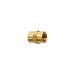 Auveco No 334 Brass Coupling 1/2 Pipe Thread, Quantity 5