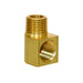 Auveco No 343 Brass Street Elbow 1/4 Internal Thread 1/4 External Thread, Quantity 5