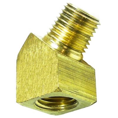 Auveco No 347 Brass Street Elbow 1/8 Pipe Thread, Quantity 5