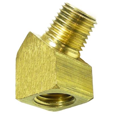 Auveco No 349 Brass Street Elbow 3/8 Pipe Thread, Quantity 5