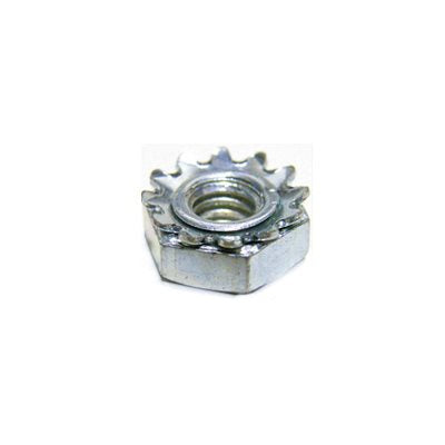 Auveco No 3498 5/16-18 Hex Keps Nut Zinc, Quantity 100