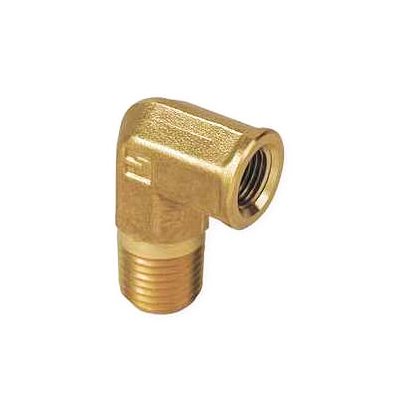 Auveco No 352 Brass Pipe Elbow 3/8 Internal Thread 3/8 External Thread, Quantity 5