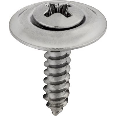 Auveco No 3537 6 X 5/8 Phillips Oval SEMS Cntrsnk Washer Tapping Screw, Quantity 100