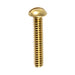 Auveco No 3859 10-32 X 5/8 Slotted Rnd Head Brass Machine Screw, Quantity 100