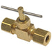 Auveco No 385 Brass Compression Line 1/4 Tube Size, Quantity 3