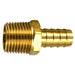 Auveco No 432 Hose Barb To Taper Male Pipe 3/8 Inside Diameter 3/8 Thread, Quantity 5