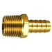 Auveco No 424 Hose Barb To Taper Male Pipe 3/16 Inside Diameter 1/8 Thread, Quantity 10