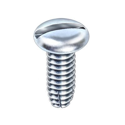 Auveco No 5292 8/32 X 1/2 Slotted Pan Head Type F Zinc Thread Cutting Screw, Quantity 100