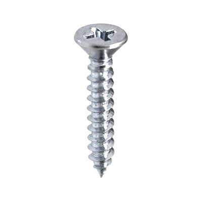 Auveco No 5648 4 X 1/2 Phillips Flat Head Tapping Screw Zinc AB, Quantity 100