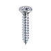 Auveco No 5660 8 X 1 Phillips Flat Head Tapping Screw W/Number 6 Head Ab, Quantity 100