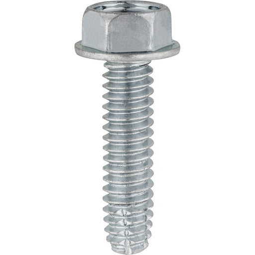 Auveco No 5786 1/4-20 X 1 Indented Hex Washer Head Type F Zinc, Quantity 100
