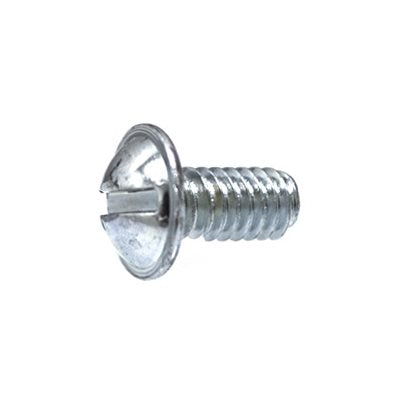 Auveco No. 5909 Slotted Round Washer Head License Plate Bolt, Quantity - 100