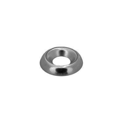 Auveco No 618 Number 10 Countersunk Washer Nickel On Brass, Quantity 100