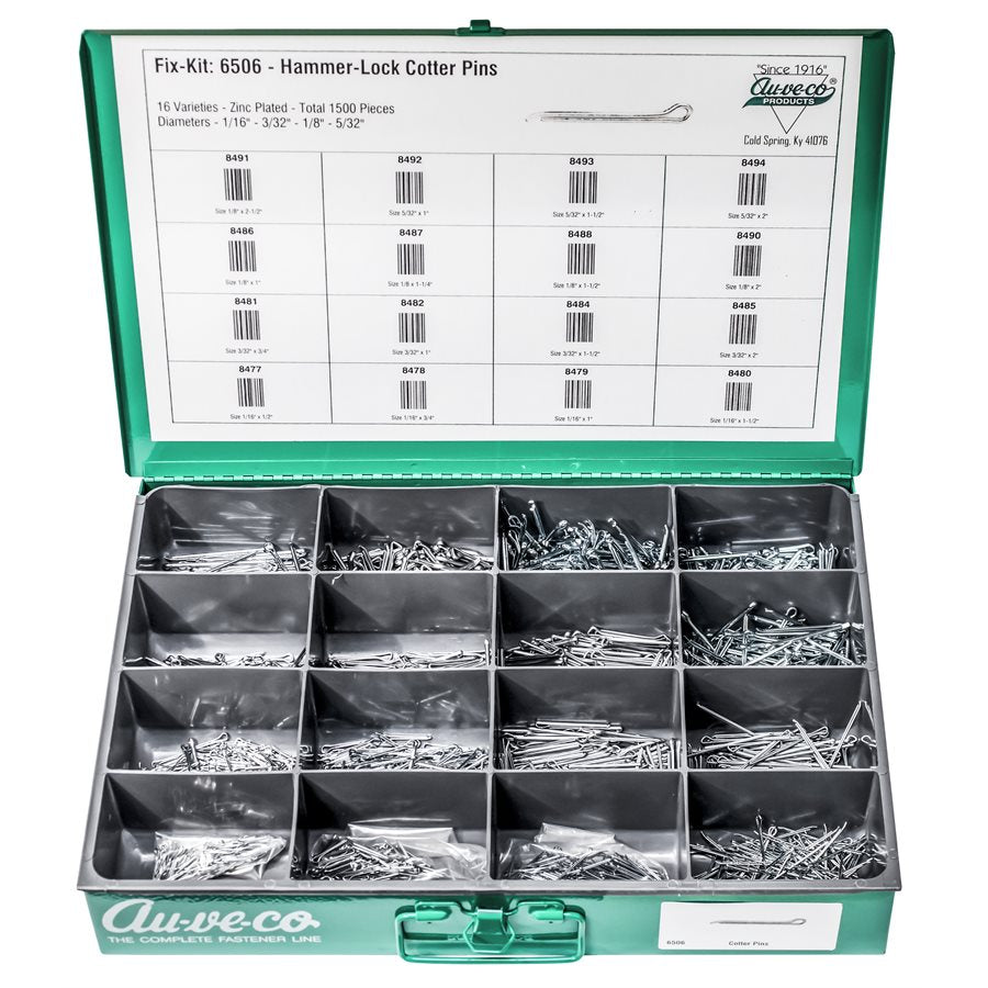 Auveco 6506 Hammer Lock Cotter Pin Kit. Quantity 1 KIT — Fastener Zone