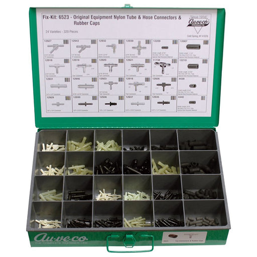 Auveco No 6523 Nylon Tube And Hose Connector Kit, Quantity 1 KIT