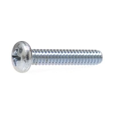 Auveco No 15393 10-32 X 1/2 Phillips Pan Head Machine Screw Zinc, Quantity 100