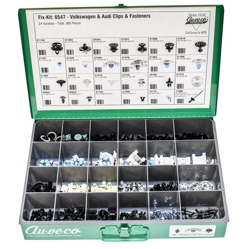 Auveco No 6547 Volkswagen Molding Clip Asst, Quantity 1 KIT