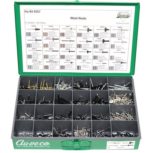 Auveco No 6557 Metal Rivets, Quantity 1 KIT