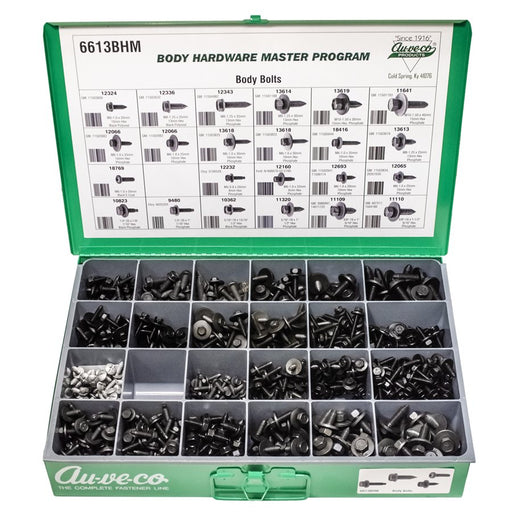Auveco No 6613BHM BHM Assortment Black Body Bolts, Quantity 1 ASST