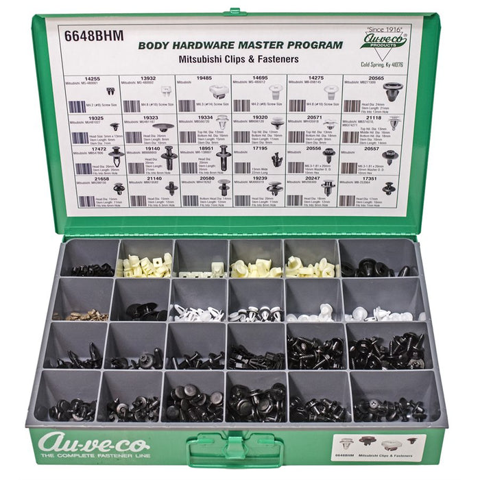 Auveco No 6648BHM BHM Mitsubishi Clips And Fasteners, Quantity 1 ASST