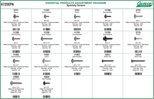 Auveco 6720EPA Specialty Screws Assortment. Qty 1.