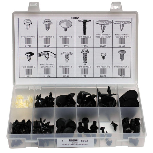 Auveco No 6802 Ford Christmas Tree Retainer Quik-Select Kit, Quantity 1 KIT