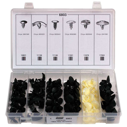 Auveco No 6803 Chrysler Christmas Tree Retainer Quik-Select Kit, Quantity 1 KIT