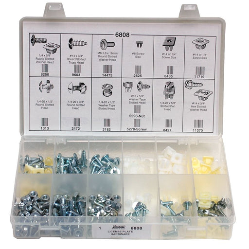 Auveco No 6808 License Plate Hardware Quik-Select Kit, Quantity 1 KIT