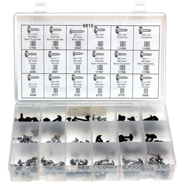 Auveco No. 6810 SEMS Screw Quik-Select Kit, Quantity - 1 KIT