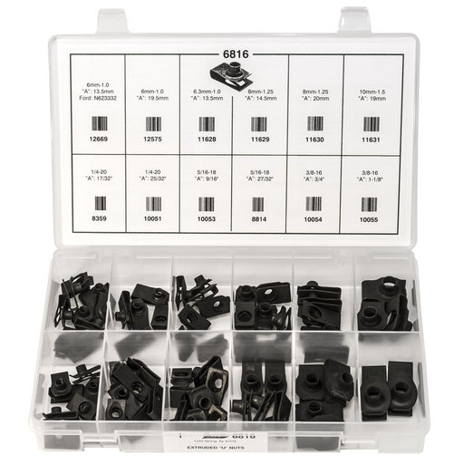 Auveco No 6816 Extruded U-Nut Quik-Select Kit, Quantity 1 KIT