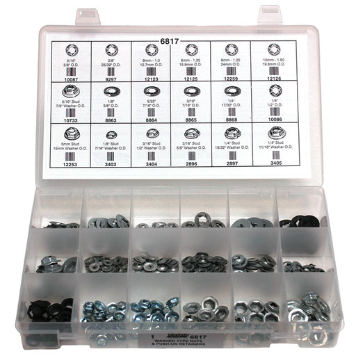 Auveco No 6817 Washer Nut & Push-On Ret Quik-Select Kit, Quantity 1 KIT