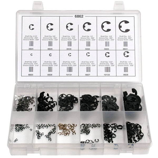 Auveco No. 6862 E-Type Retaining Ring Quik-Select Kit, Quantity - 1 KIT