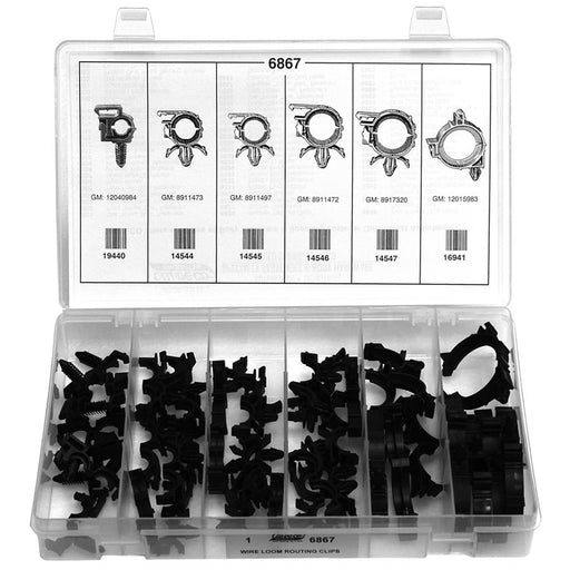 Auveco No 6867 Wire Loom Routing Clips Quik-Select Kit, Quantity 1 KIT